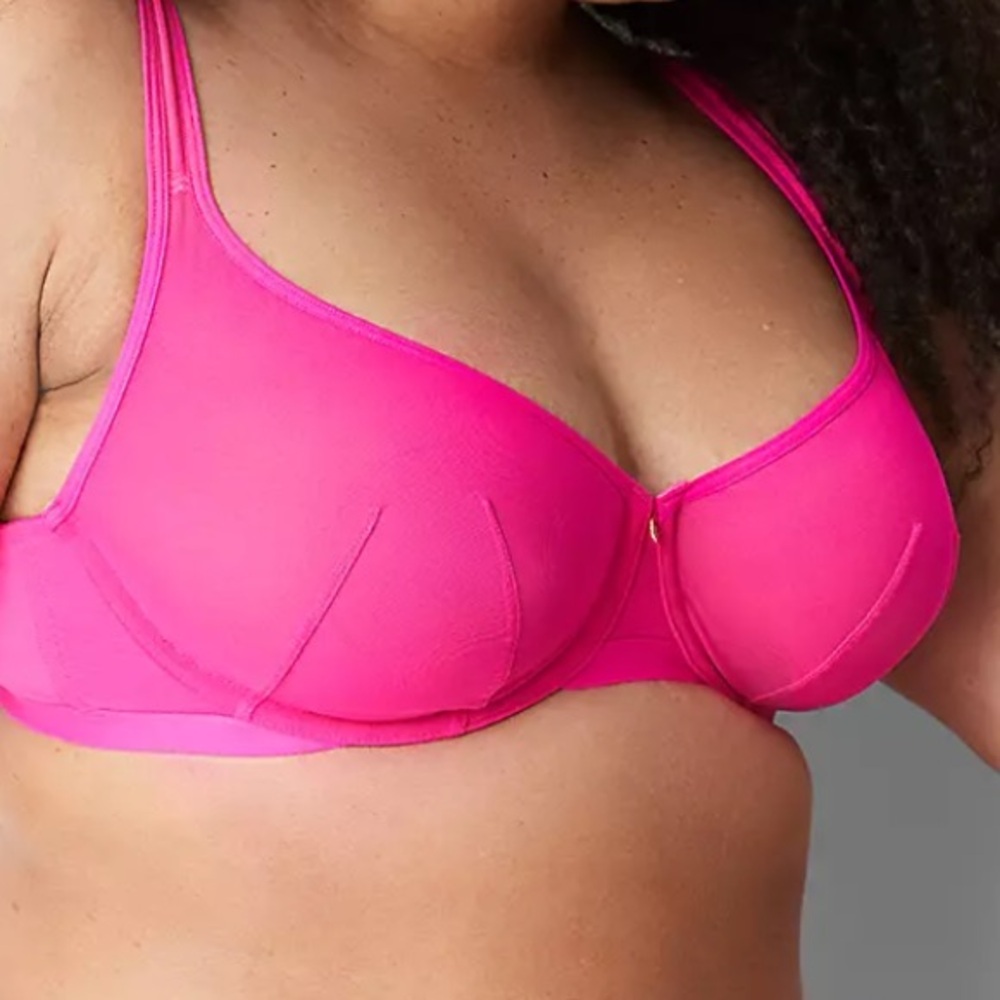 Cacique Hot Pink unlined T-Bra